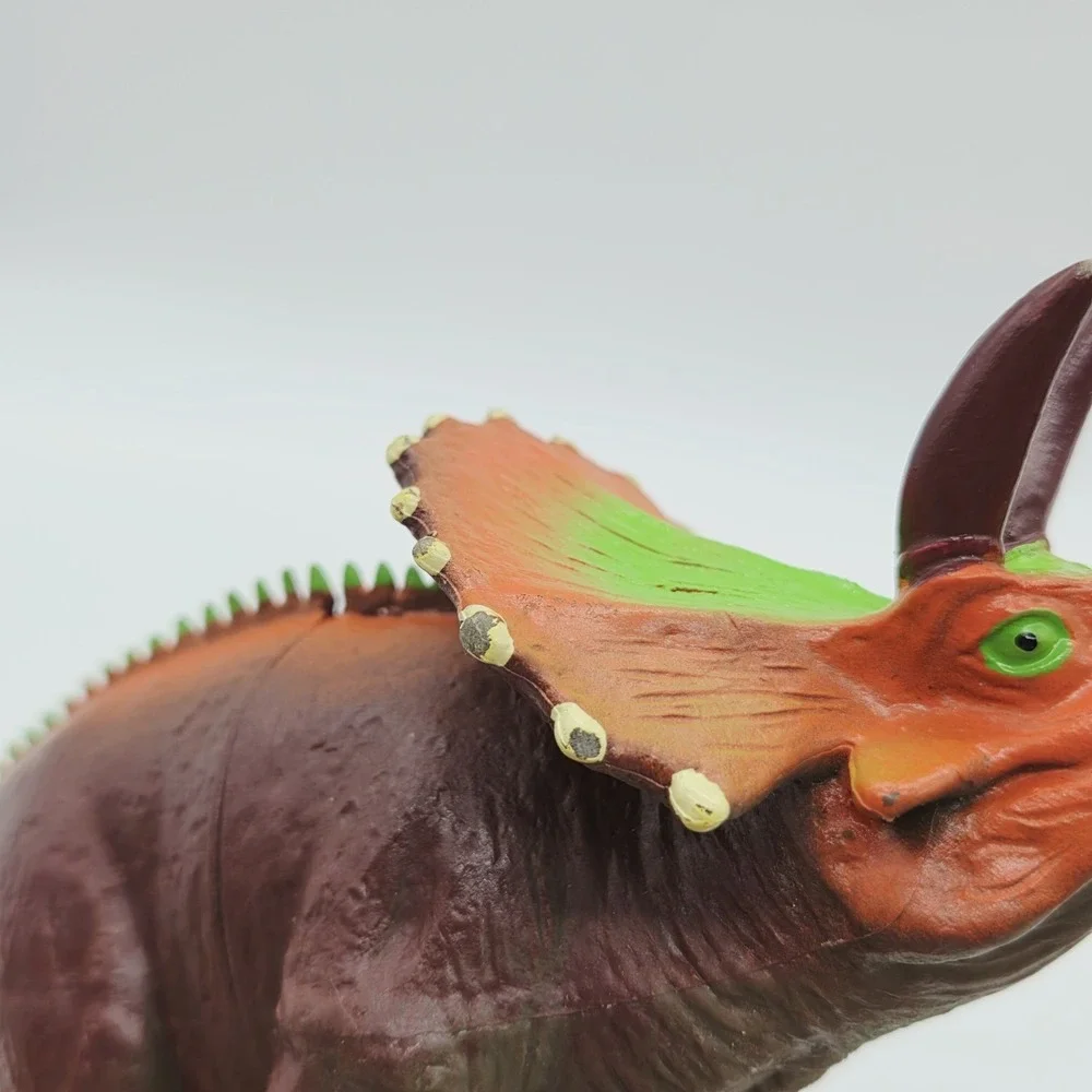 Chompsaur Chomping Mouth Dinosaur Triceratops Orange Green
